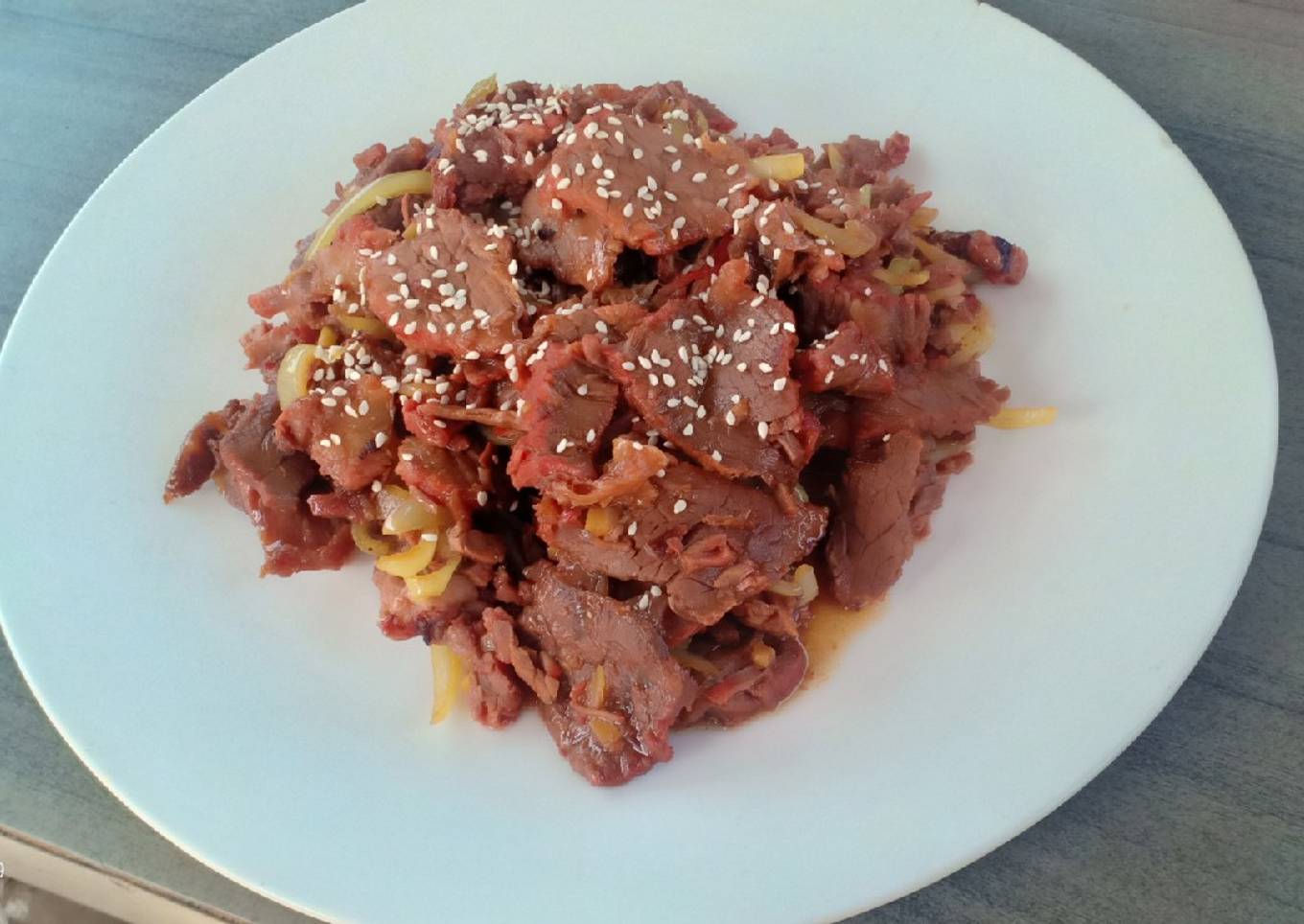Beef Teriyaki Ala Hokben - resep kuliner nusantara
