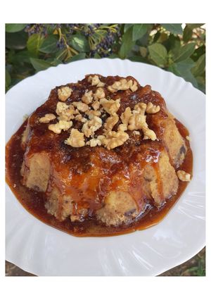 Una foto de Budín Retazos con frutos secos