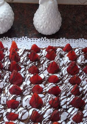 Una foto de Torta brownie nesquik