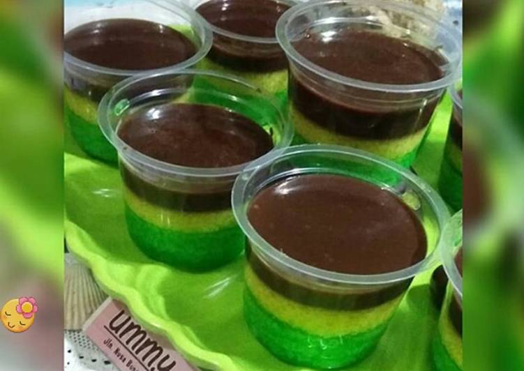 Resep Puding Lumut Coklat Cup