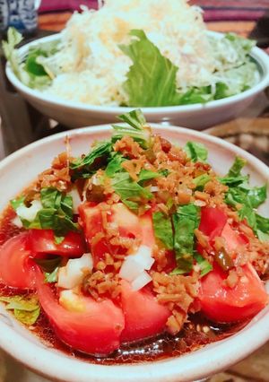 【夏季清涼食譜】糖醋涼拌蕃茄 的食譜成品照片