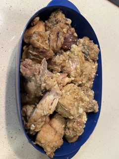 Una foto de Pollo en salsa de almendras con Ninja Foodi Max