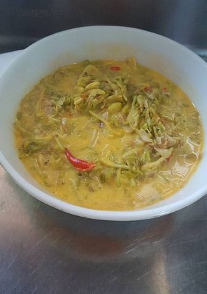 Foto resep Bunga pepaya masak santan