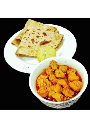 A picture of Restaurant Style Soya Curry.