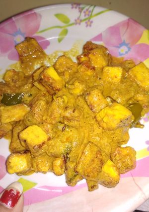 A picture of Paneer sabji.