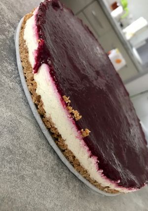 Erdei gyümölcsös sajttorta sütés nélkül! recept fotója