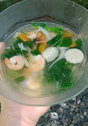 Foto resep Sop Udang Jamur