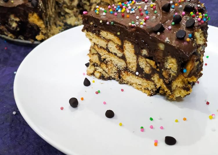 Recipe of Any-night-of-the-week No Bake Chocolate Cake