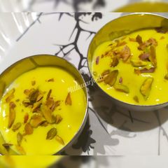 A picture of Mango ice cream.