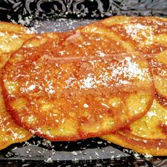 A picture of Egg Banana Milk Pan Cake.