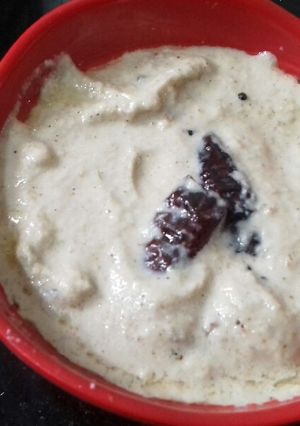 A picture of Peanut chutney (Karnataka style).