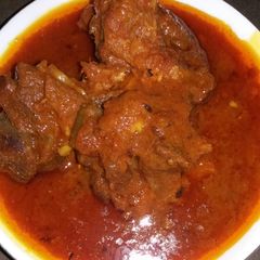 A picture of Mutton curry.