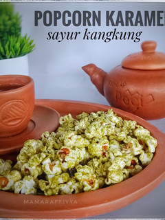 Foto resep Popcorn karamel (sayur kangkung)