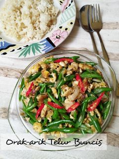 Foto resep Orak-Arik Telur Buncis