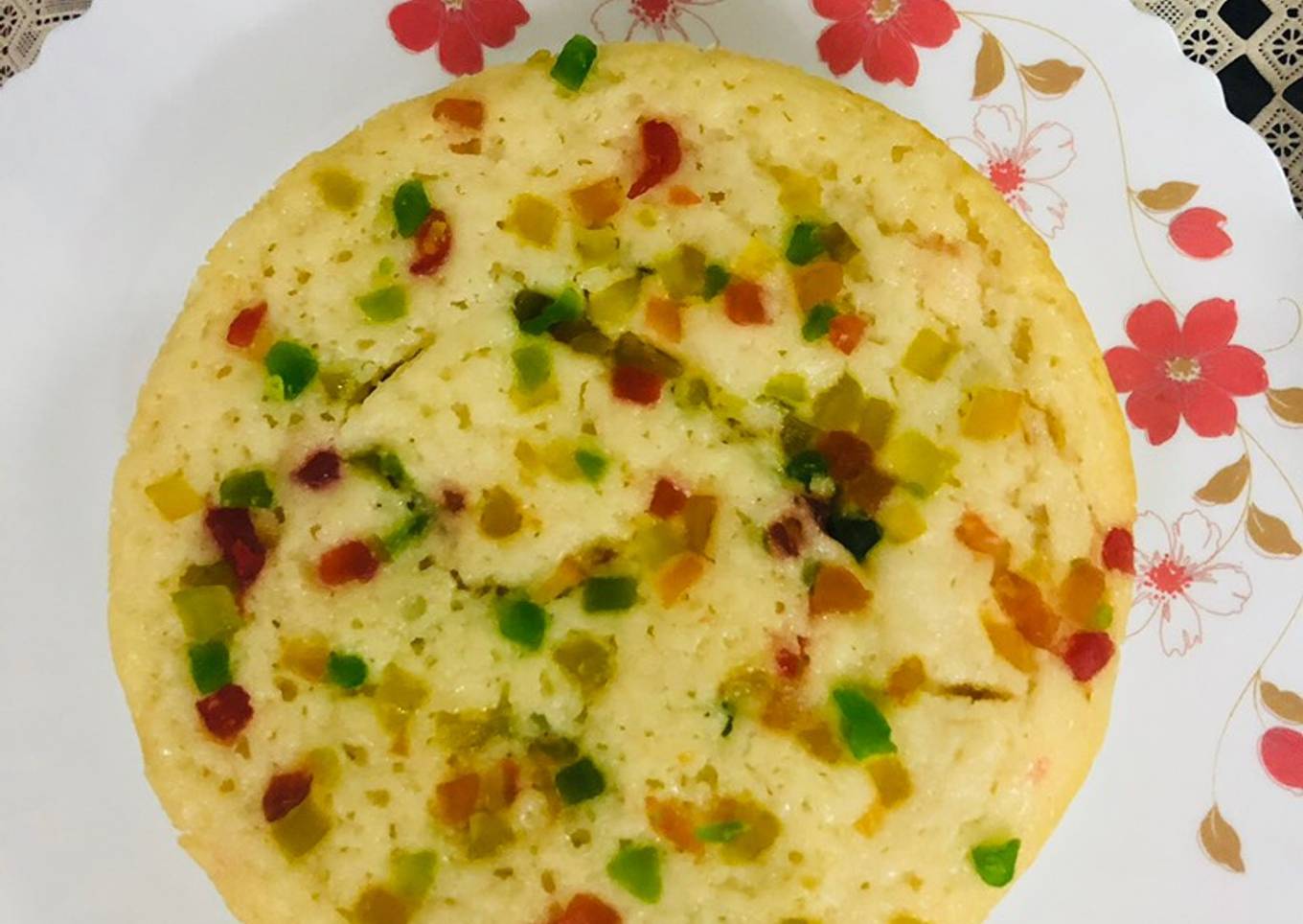 Eggless Rava cake