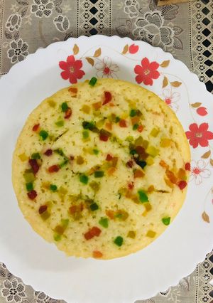 A picture of Eggless Rava cake.