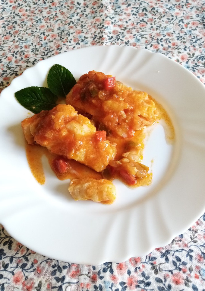 Una foto de Bacalao a la vizcaína