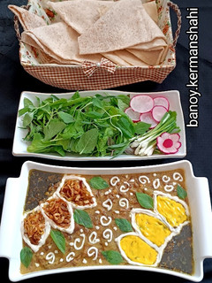 عکسی از دستور آش بادمجان و عدس مخصوص افطار
