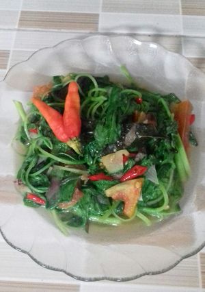 Foto resep Tumis bayam jahe