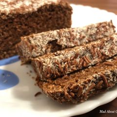 A picture of Choco Coconut Whole Wheat Cake – Christmas Cake.