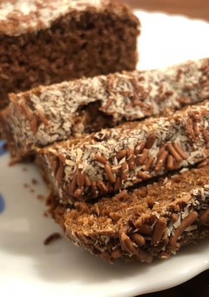 A picture of Choco Coconut Whole Wheat Cake – Christmas Cake.