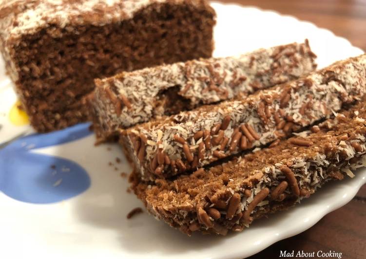 Recipe of Perfect Choco Coconut Whole Wheat Cake – Christmas Cake