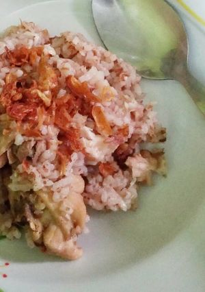 Foto resep Nasi ayam rice cooker