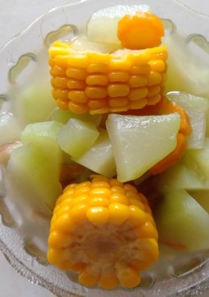Foto resep Sayur Bening Jagung Wortel Labu siam