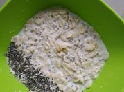A picture of chia seed overnight oat