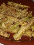 Bastoncitos de zucchini al horno