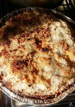Una foto de Crumble de manzana