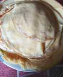 Panqueques para canelones de carne y crepas de jamón y queso