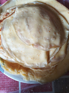 Una foto de Panqueques para canelones de carne y crepas de jamón y queso