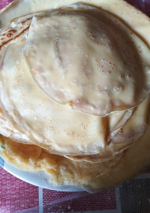 Una foto de Panqueques para canelones de carne y crepas de jamón y queso