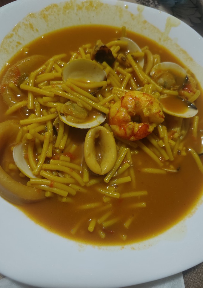Una foto de Fideos a la cazuela