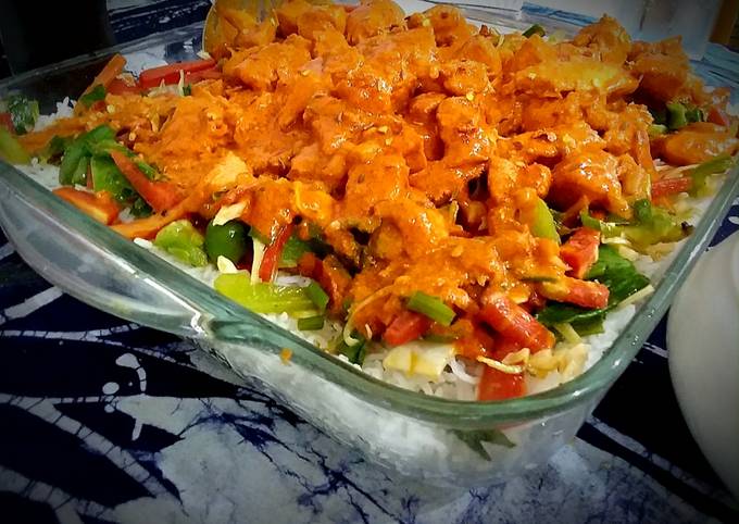 Chicken BBQ rice Recipe by Aamna Saad - Cookpad