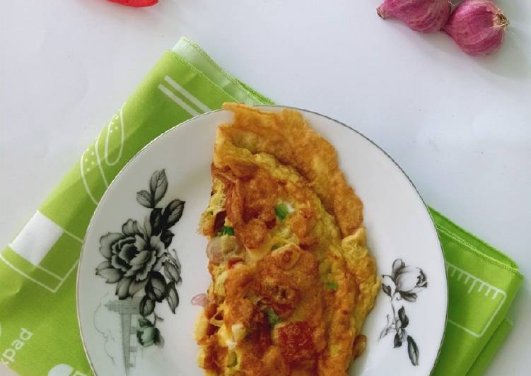 Resep Telur dadar gobal-gabul 🍳 yang Menggugah Selera