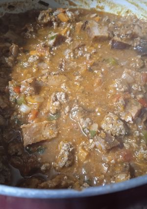 Una foto de Salsa bolognesa recargada !