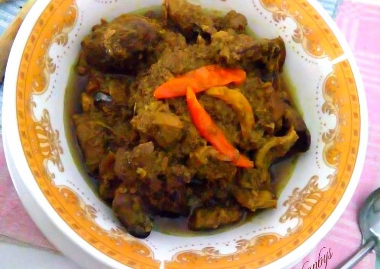Ati ampela masak bumbu kuning