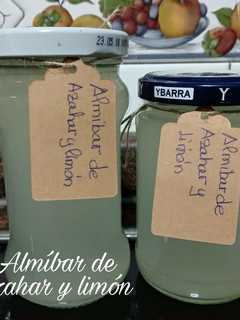 Una foto de Almíbar de azahar y limón