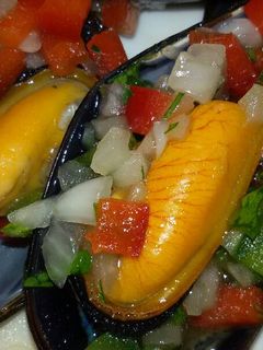 Una foto de Mejillones a la vinagreta