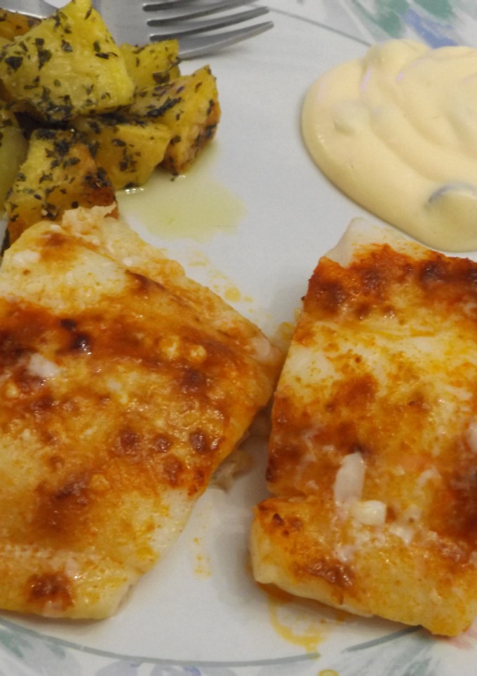 Una foto de Bacalao skey con pimentón en airfryer