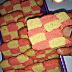 A picture of Checkerboard cookies.