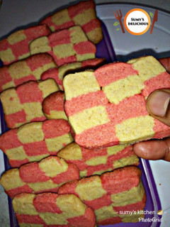 A picture of Checkerboard cookies.