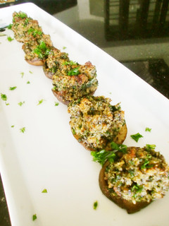A picture of Herb-Scented Crispy Mushroom Bake.