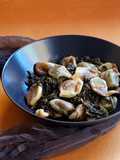 Orecchiette di farro tricolore con Pasta friarielli e acciughe
