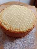 Bizcocho genovés invertido con crema pastelera (sin gluten)