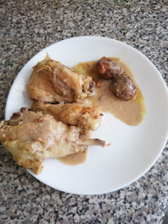 Una foto de Pollo con castañas