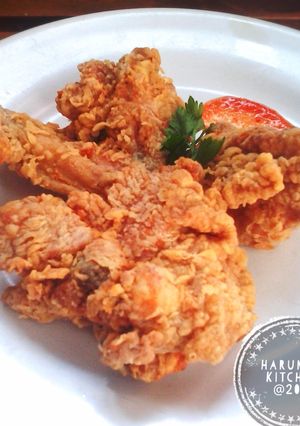 Foto resep Ayam Goreng Tepung Krispi Tahan Lama (no ribet)