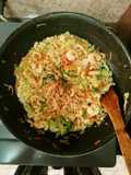 Stir fry mixed noodle with shrimp & Vegetable